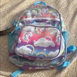 Unicorn backpack and lunch box set